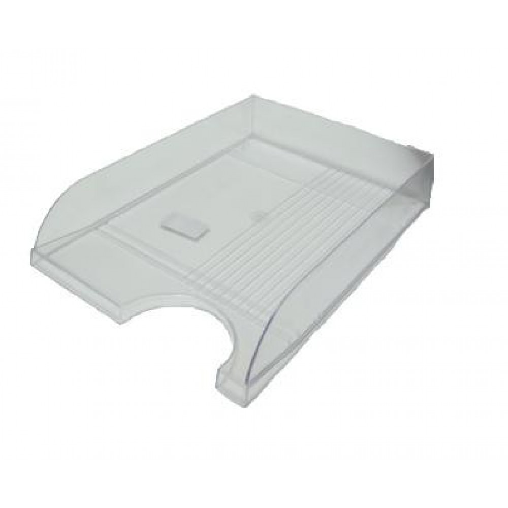 Лоток для паперів КІП горизонтальний пластик прозорий (ЛГ-04проз.)